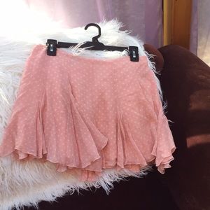 Bebe Chiffon mini skirt